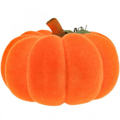 Floristik24 Citrouille déco orange large Décoration automne floquée Ø30cm