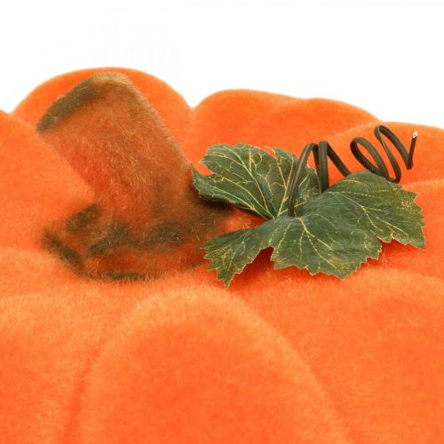 Floristik24 Citrouille déco orange large Décoration automne floquée Ø30cm