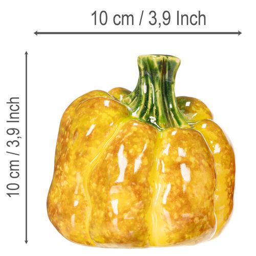 Figurine de citrouille pour décoration de table automnale, 10 cm, lot de 2 | Floristik24.be