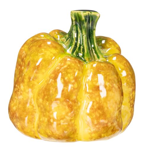 Figurine de citrouille pour décoration de table automnale, 10 cm, lot de 2