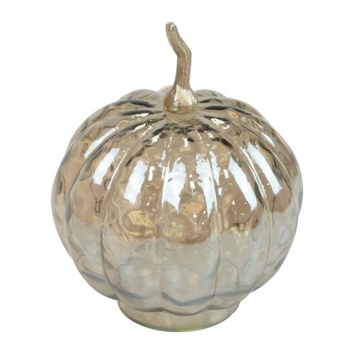 Floristik24 Décoration citrouille en verre décoration de table citrouille automne Ø14cm H19cm