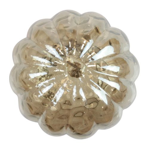 Article Décoration citrouille en verre décoration de table citrouille automne Ø14cm H19cm