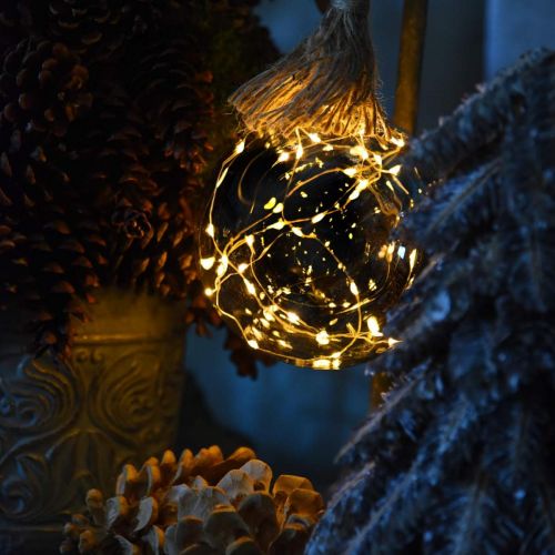 Boule lumineuse à LED suspendue corde, Décorations de Noël