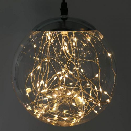Floristik24 Boule LED grande intérieur et extérieur Ø20cm clair 80L blanc chaud