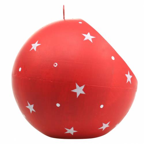 Article Boule de Noël à accrocher Pères Noël et LED rouge Ø20cm pour piles