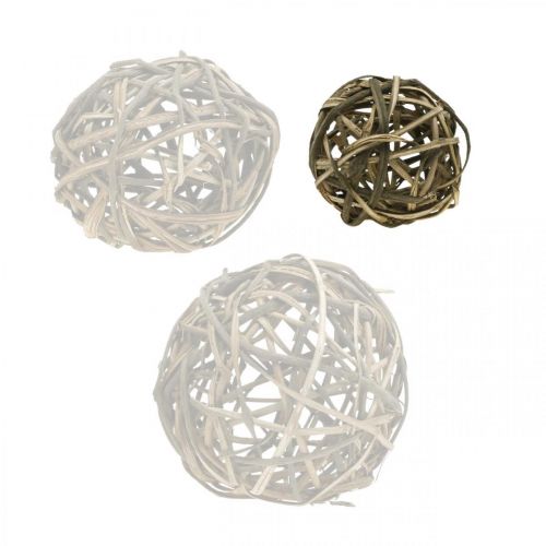 Floristik24 Boule déco bois de vigne naturel Ø15cm