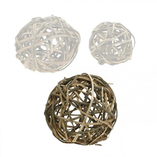 Floristik24 Boule déco bois de vigne naturel Ø25cm