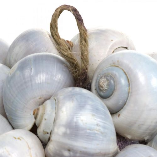 Floristik24 Boule déco escargots de mer grande décoration Maritime à suspendre Ø25cm