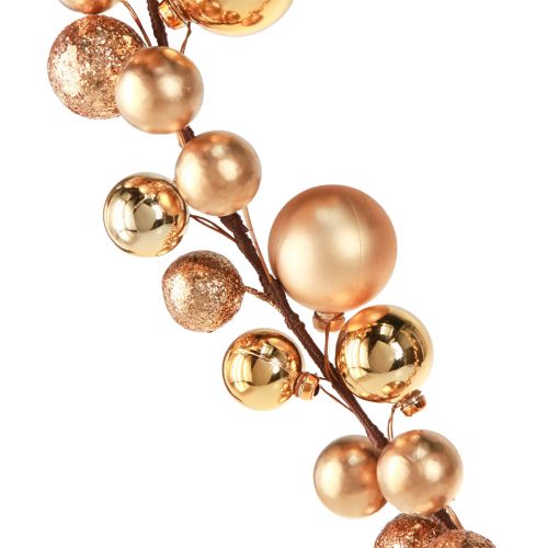 Floristik24 Guirlande boules Guirlande de Noël Noël or 160cm
