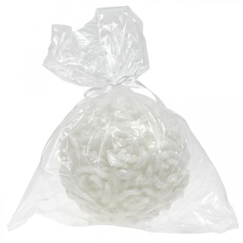 Article Bougie boule roses bougie ronde blanche décoration de table Ø10.5cm
