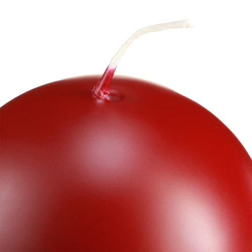 Article Bougies boules 60 mm vieux rouge 16 pièces