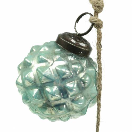 Floristik24 Guirlande de décoration de Noël Boules de sapin de Noël bleu clair 120cm