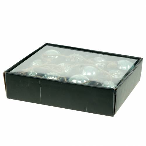 Floristik24 Guirlande de décoration de Noël Boules de sapin de Noël bleu clair 120cm