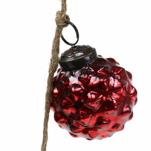 Article Guirlande de décoration de Noël boules de sapin rouge 120cm