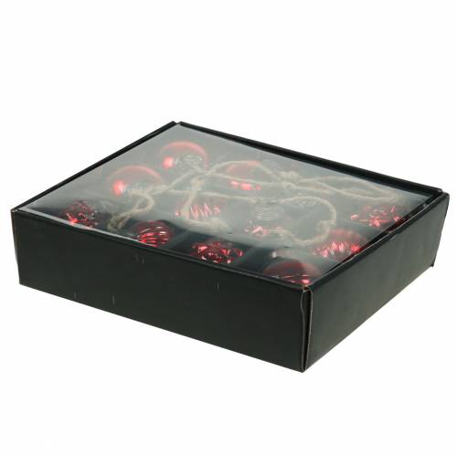 Article Guirlande de décoration de Noël boules de sapin rouge 120cm