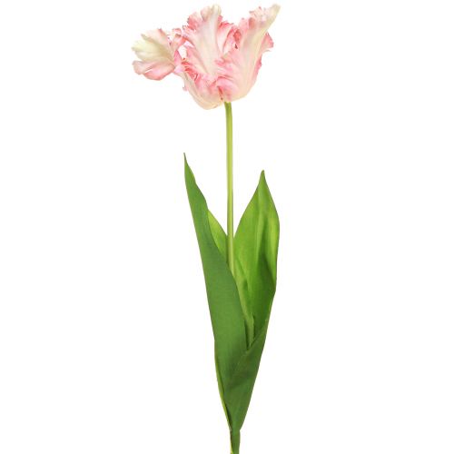 Floristik24 Fleur artificielle tulipe perroquet tulipe artificielle rose 69cm