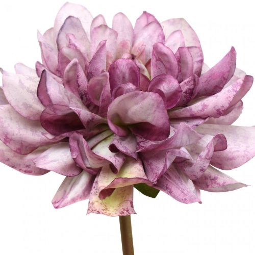 Article Fleur artificielle Dahlia Violet soie fleur et bourgeon H57cm