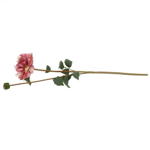 Fleur artificielle dahlia fleur rose avec bouton H57cm | Floristik24.be