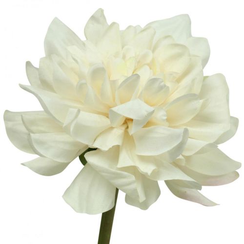 Article Fleur artificielle Dahlia Blanc Fleur artificielle avec bouton H57cm