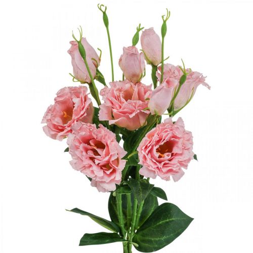 Article Fleurs artificielles Lisianthus rose fleurs artificielles en soie 50cm 5pcs