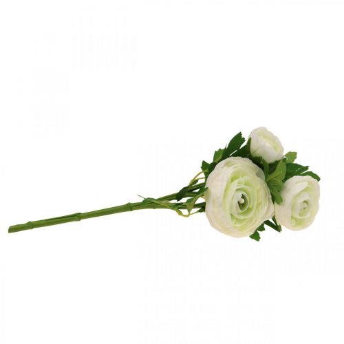 Article Fleurs artificielles Renoncule fleurs de jardin artificielles blanc 34cm
