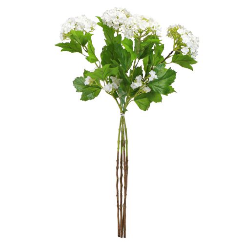 Article Fleurs Artificielles Snowball Viburnum Artificielle Blanche 60cm 4 Pcs