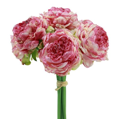 Article Fleurs Artificielles Décoration Pivoines Artificielles Rose Antique 27cm 7pcs