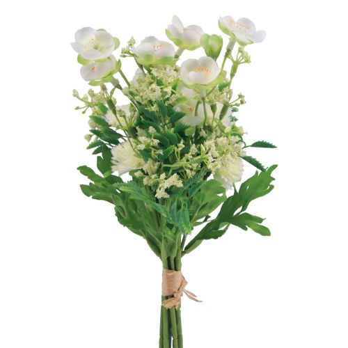 Floristik24 Fleurs artificielles décoration bouquet de fleurs artificielles Jasmin Bellis artificiel 30cm