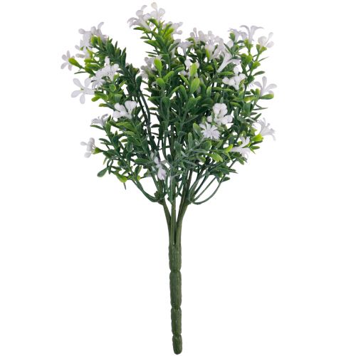 Floristik24 Fleurs artificielles décoration bouquet de fleurs artificielles plante de glace blanc 26cm
