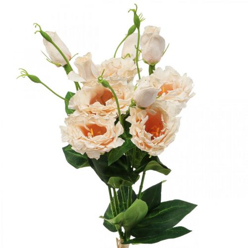 Floristik24 Fleurs artificielles lisianthus crème 51cm décoration florale 5pcs