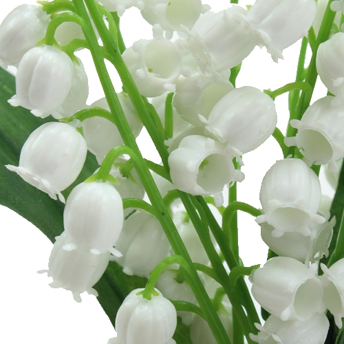 Floristik24 Muguet artificiel blanc 25cm 3pcs