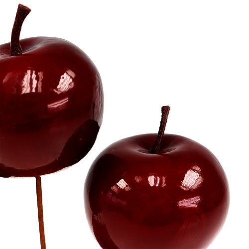 Article Fruit artificiel pomme peinte en rouge Ø5.5cm 12pcs
