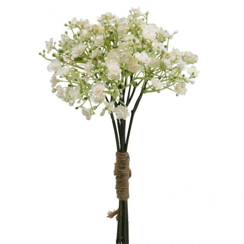 Floristik24 Gypsophile fleurs artificielles herbe de gypse blanche L30cm 6 pièces en bouquet