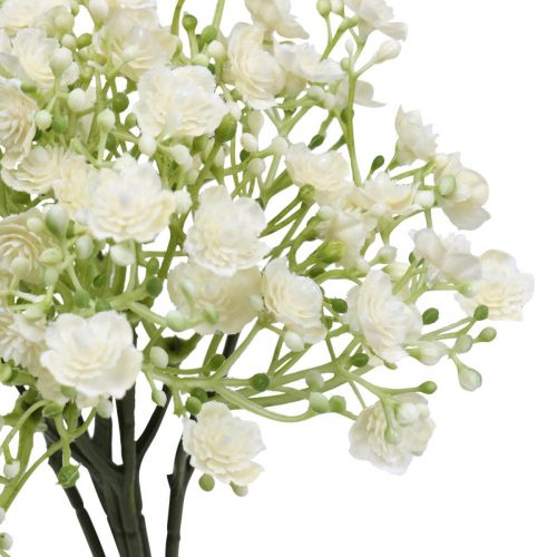 Floristik24 Gypsophile fleurs artificielles herbe de gypse blanche L30cm 6 pièces en bouquet