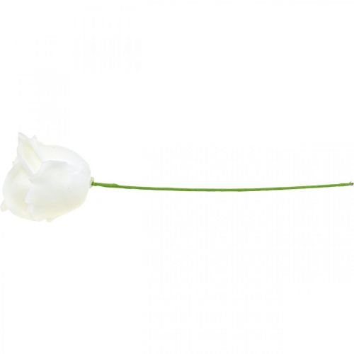 Article Roses artificielles roses en cire crème roses décoratives en cire Ø6cm 18 pcs