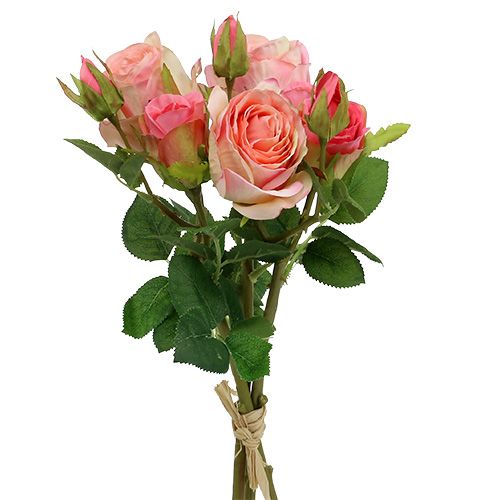 Floristik24 Art rose bouquet rose 40cm