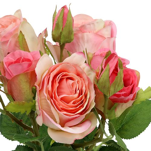 Floristik24 Art rose bouquet rose 40cm