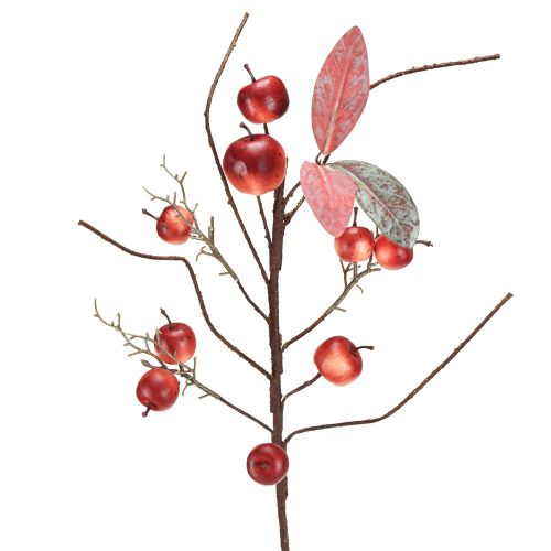 Article Branche de pommier artificielle rouge, décoration d&#39;automne, branche de Noël, 70 cm