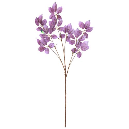 Article Branche artificielle feuilles décoration violet métallisé L103cm 2pcs