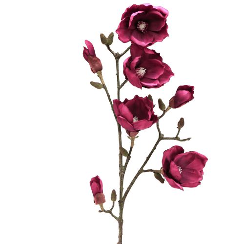 Branche de Magnolia Artificielle Fleurs Artificielles Bordeaux L100cm