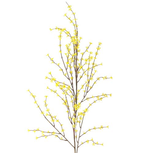 Floristik24 Branche artificielle de Pâques fleurs jaunes branche décorative printemps L138cm