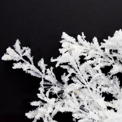 Floristik24 Branche artificielle décorative givrée, décoration d'hiver blanche 78 cm, 2 pièces