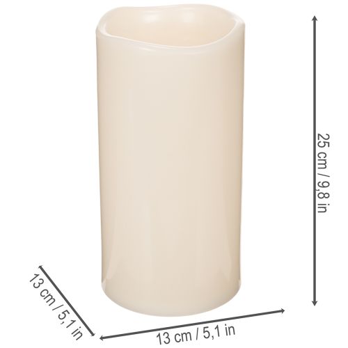 Grande bougie LED à piles avec