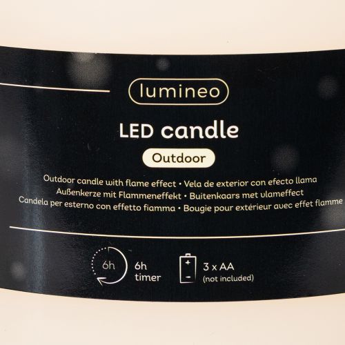 Grande bougie LED à piles avec