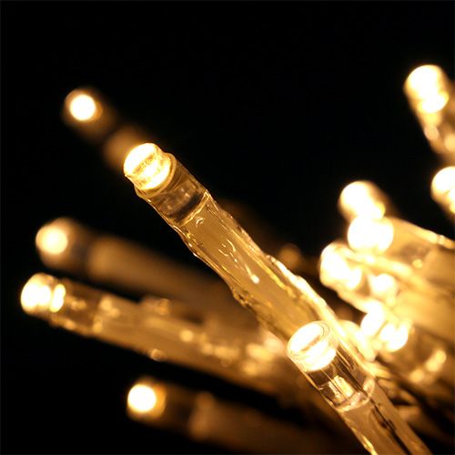 Article Guirlande lumineuse LED 20 cm 275cm avec pile blanc chaud