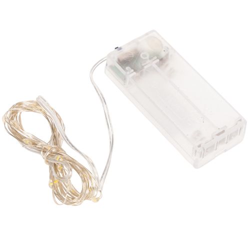 Guirlande lumineuse LED pour intérieur, à piles, blanc chaud, 30 LED, 3 m, lot de 6 | Floristik24.be