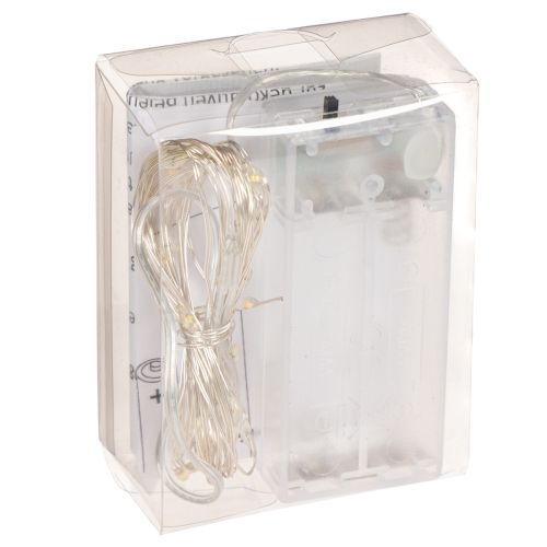 Guirlande lumineuse LED pour intérieur, à piles, blanc chaud, 30 LED, 3 m, lot de 6 | Floristik24.be