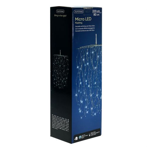 Floristik24 Cascade de lumière Micro-LED blanc froid 320