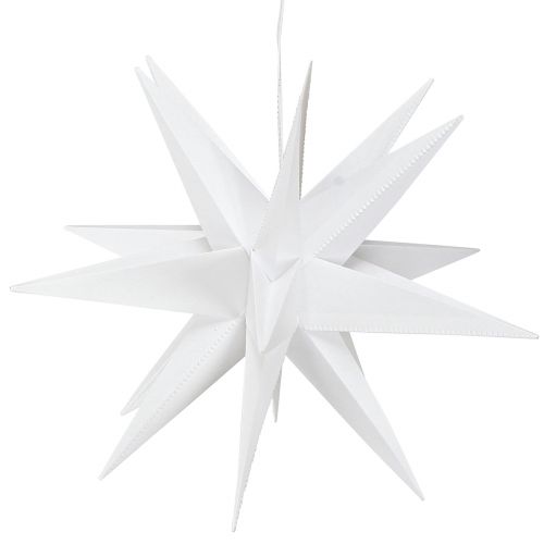 Floristik24 LED étoile 3D blanc minuterie pile extérieur Ø30cm H74cm