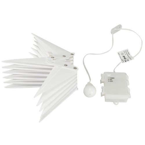 Floristik24 LED étoile 3D blanc minuterie pile extérieur Ø30cm H74cm